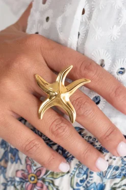 Anillo Estrella de Mar Gold