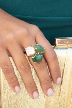 Anillo Triple Piedra