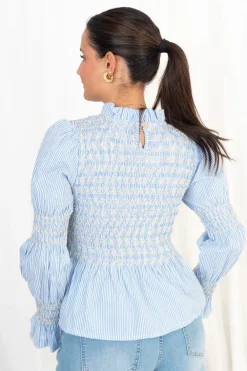 Blusa Rayas Nido de Abeja