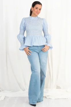 Blusa Rayas Nido de Abeja