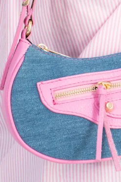 Bolso Baguette Denim