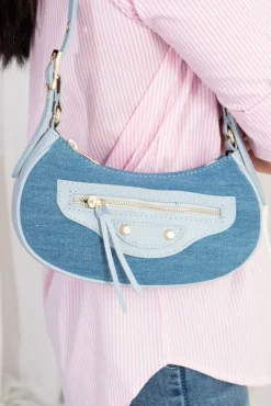 Bolso Baguette Denim