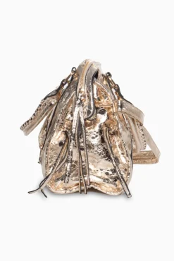 Bolso Biker Metalizado
