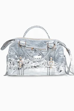Bolso Biker Metalizado