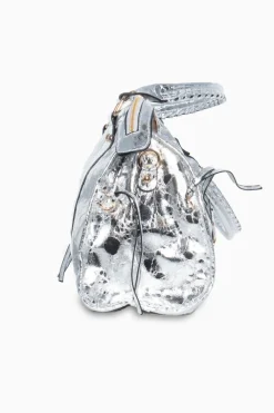 Bolso Biker Metalizado