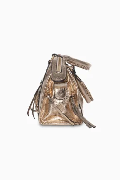 Bolso Biker Metalizado Mini