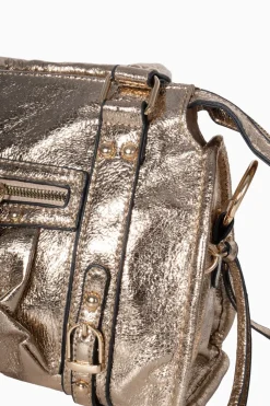 Bolso Biker Metalizado Mini