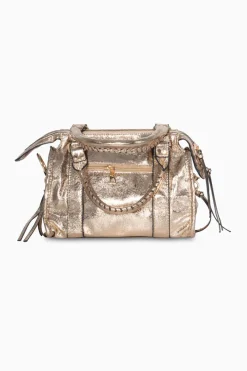 Bolso Biker Metalizado Mini