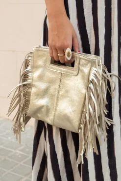 Bolso Flecos Metalizado