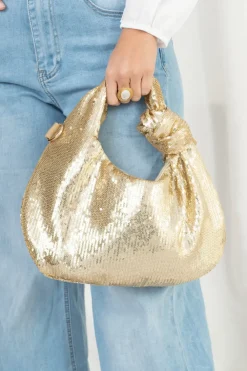 Bolso Mezzaluna Paillettes