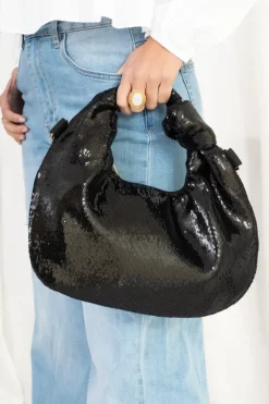 Bolso Mezzaluna Paillettes