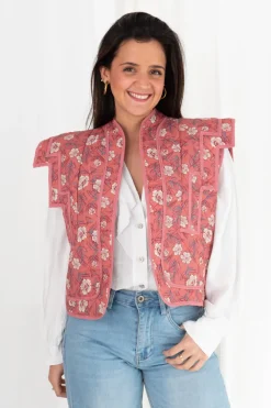 Chaleco Acolchado Flores