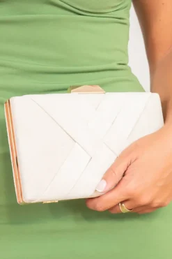 Clutch Entrelazado Blanco