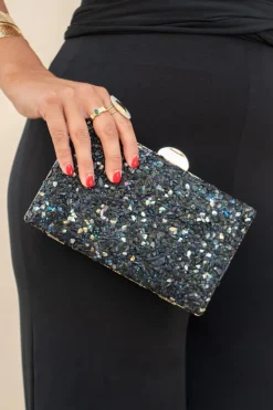 Clutch Pedrería Black