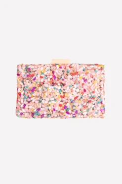 Clutch Pedrería Pink