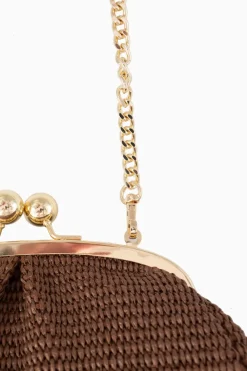 Clutch Raffia Choco