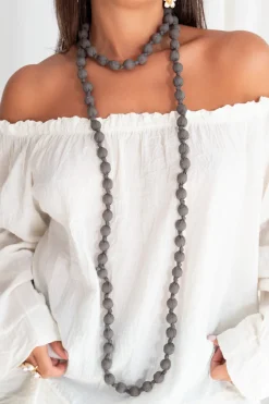 Collar Bolitas Seda