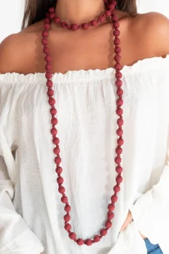 Collar Bolitas Seda
