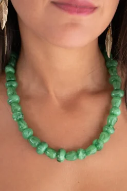 Collar Cristal Verde