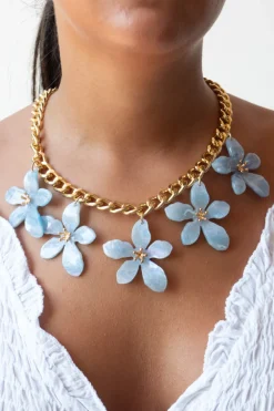Collar Flores Cielo