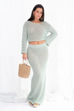 Falda Maxi Crochet