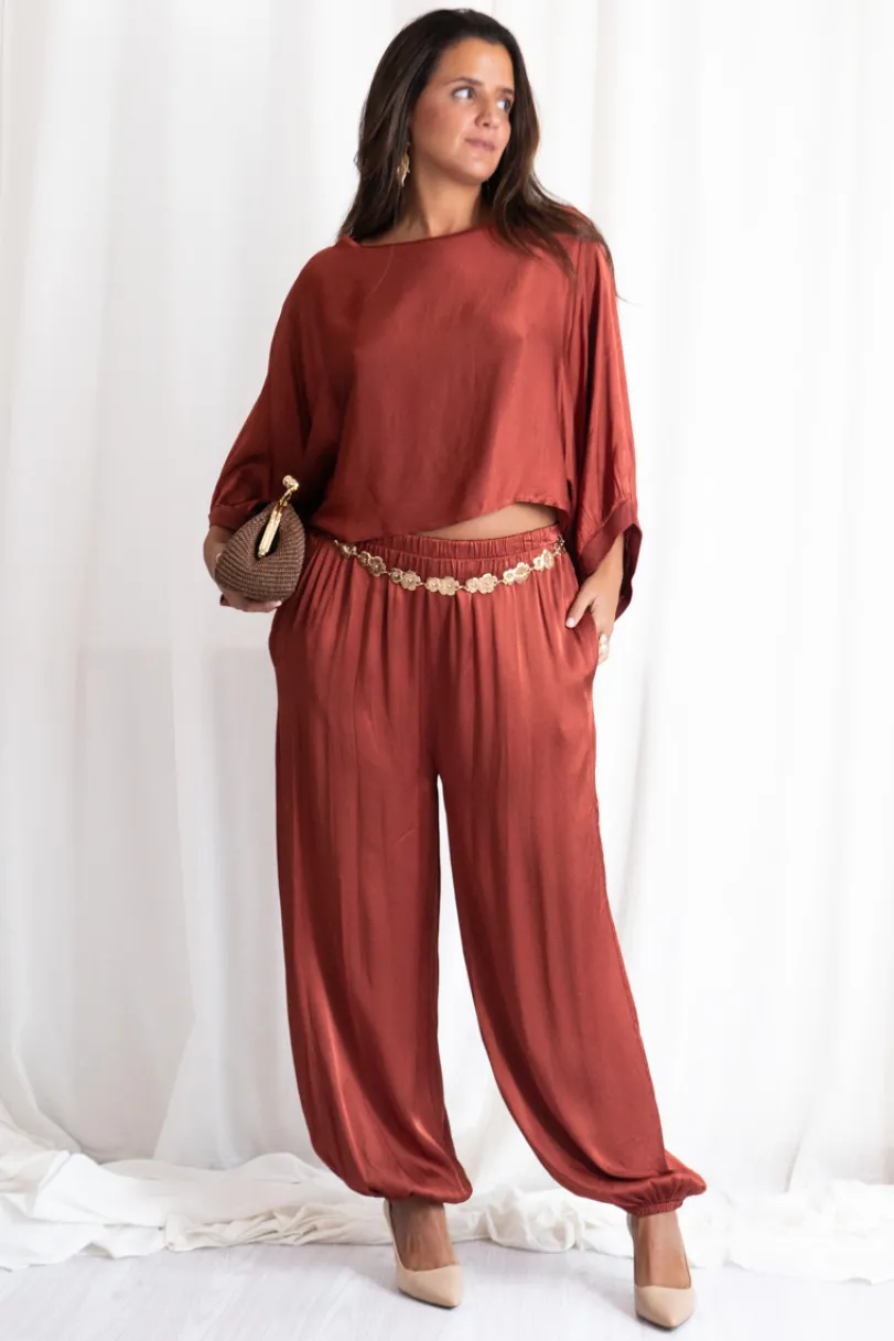 Pantalón Bombacho Raso