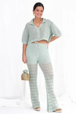 Pantalón Maxi Crochet Acampanado