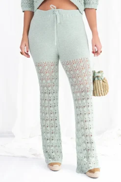 Pantalón Maxi Crochet Acampanado