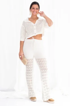 Pantalón Maxi Crochet Acampanado