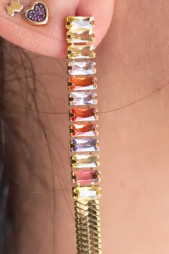 Pendiente Cristal Colores