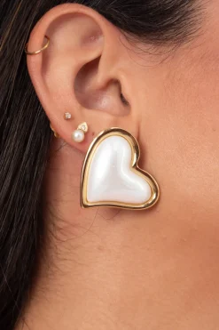 Pendientes Cuore Perlado