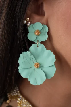 Pendientes Flores Bali