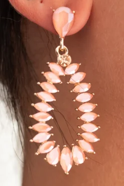 Pendientes Lágrima Rosa