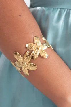 Pulsera Flores Golden