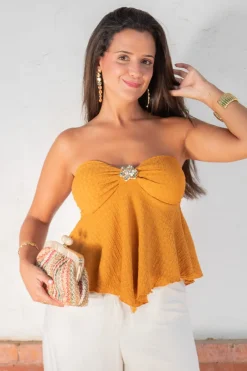 Top Bardot Flor