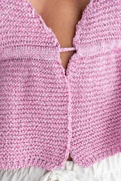 Top Cortina Crochet Lurex