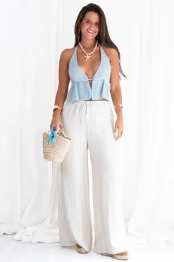 Top Cortina Crochet Lurex