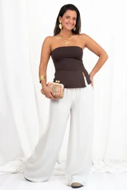 Top Strapless Volante