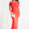 Vestido Bardot Espalda Abierta