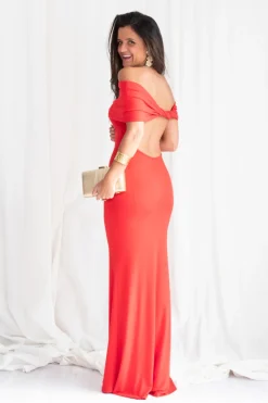 Vestido Bardot Espalda Abierta