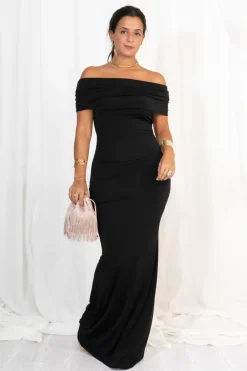 Vestido Bardot Espalda Abierta
