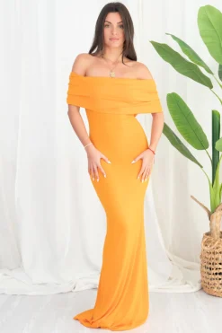 Vestido Bardot Espalda Abierta