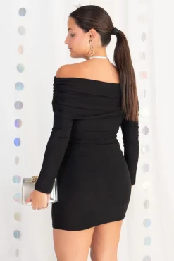 Vestido Bardot Lurex