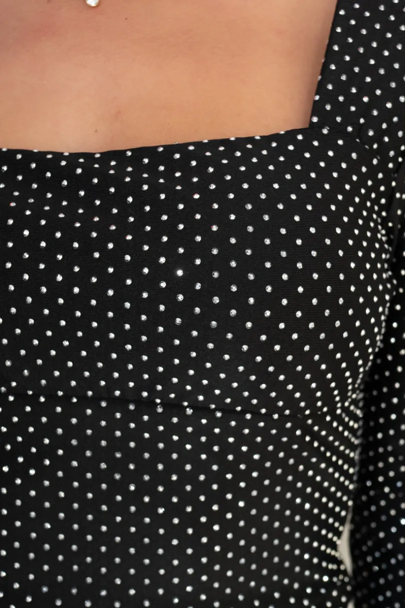 Vestido Corto Strass