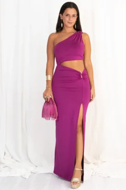 Vestido Elástico Detalle Acero