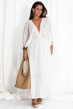 Vestido Fluido Escote V
