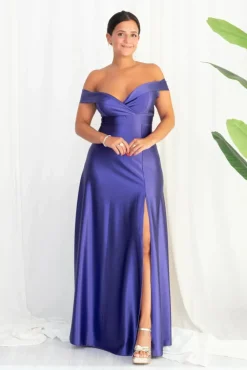 Vestido Gala Elástico Brillante