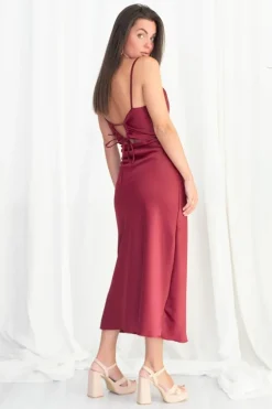 Vestido Midi Raso